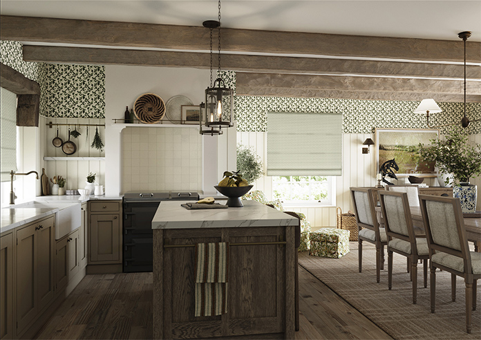 Scallop and Bud, Coriscon - Roman Blind - Image 6